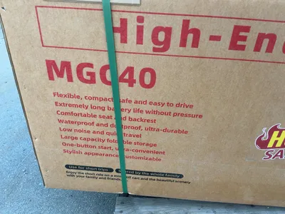New SDLANCH MGC40 3-Wheel Mini Electric Golf Cart / Scooter, 60 Volt, 600 Watt Motor, Three Speed, 2...