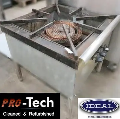 Single Burner 2' x 2' gas stock pot burner