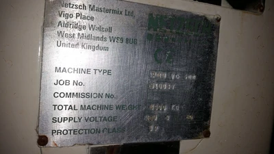 500L NETZSCH PMD 500 VC PLANETARY DISPERSING MIXER, 460V