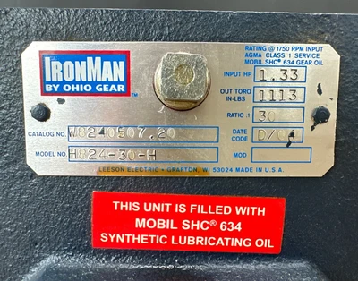 USED Ohio Gear W9240507.20