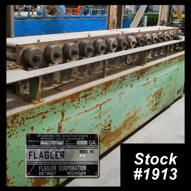 Used FLAGLER U 416 Roll Formers Ohio US | Universal Tube & Rollform Equipment Company #280085