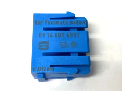 USED HARTING HOOD CONNECTOR ASSEMBLY W/ 3X 09140123001 & 2X 09140024501