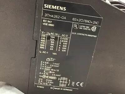 USED SIEMENS 3TH4262-0A
