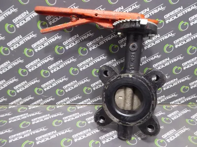 2.5" Stockham LD712-DS3-B Iron Butterfly Valve Used
