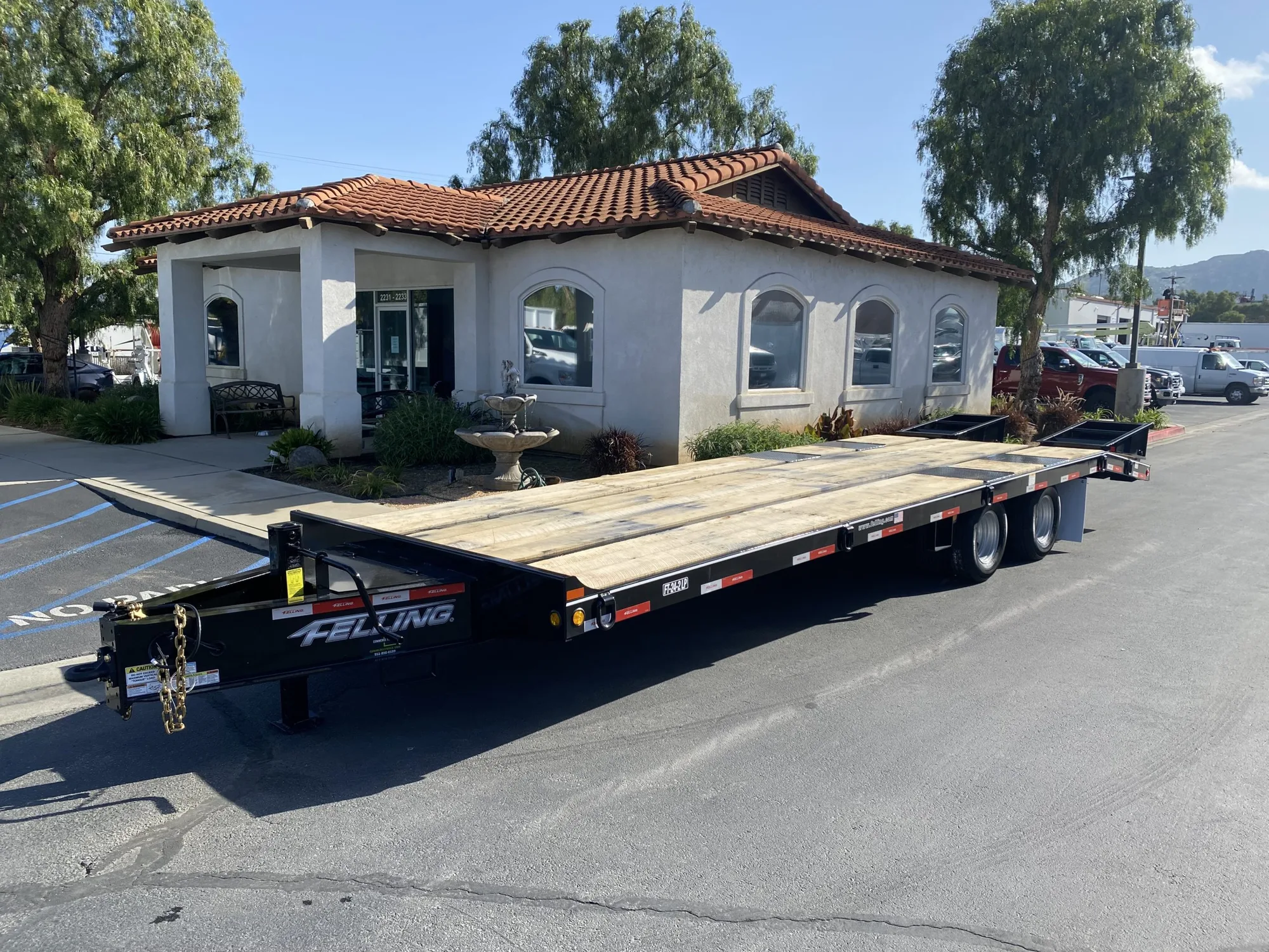 New | in-Stock 2026 FELLING FT-24-2-LP Flatbed Trailers California US | Commerce Truck Equipment Sales #1548792
