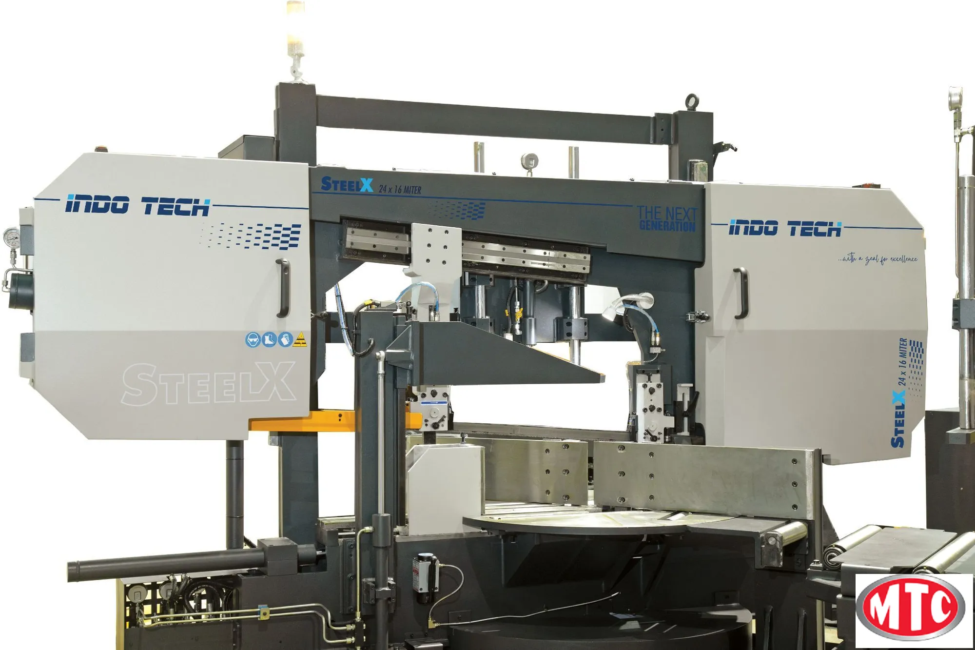 Indotech i48" x24" SA Horizontal, Dual Column, Mitering bandsaw like Amada, Marvel, Doall, HEM, Hyd-Mech, Kasto and Behringer