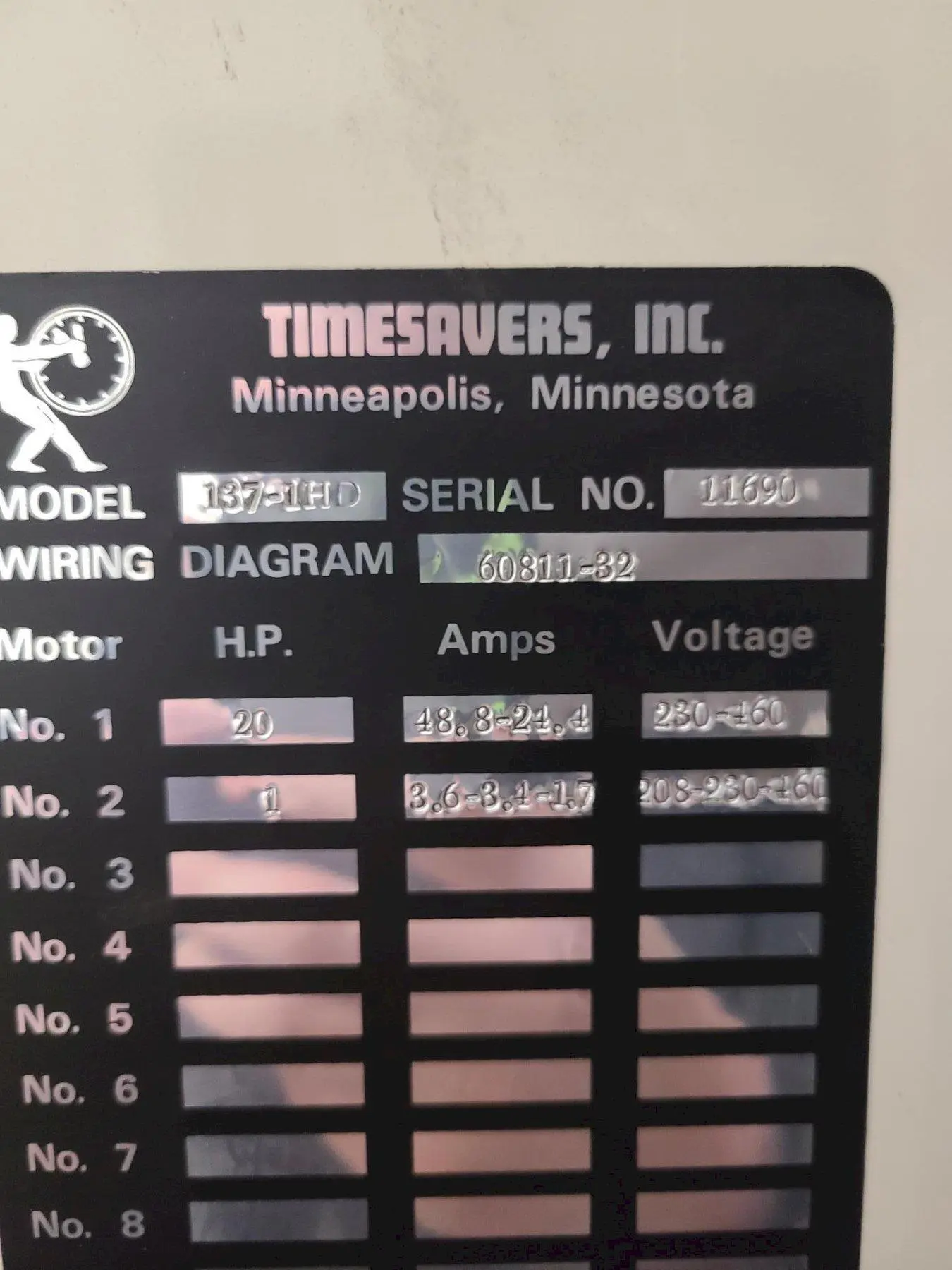 USED TIMESAVERS 137 1HD