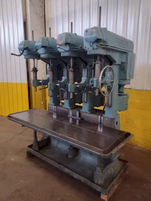 4 HEAD FOSDICK HEAVY DUTY GANG DRILL: STOCK #18005