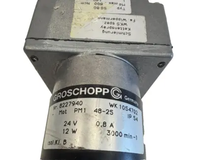 NEW GROSCHOPP WK1054702 GEAR MOTOR 24V 12W