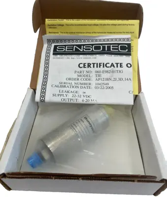 NEW HONEYWELL 060-E982-01TJG PRESSURE TRANSDUCER 060E98201TJG