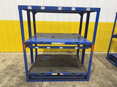 (4) 1,000 LB CAPACITY DIE RACKS W/ SLIDING SHELVES: YOBRO #24478