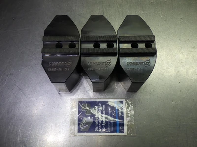 Schunk KMWB-SM 221 1.5mm x 60 Deg Full Grip Soft Steel Jaw Set 132705 (LOC2095A)