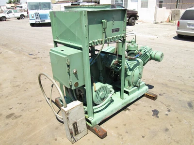 Ingersoll-Rand, industrial reciprocating air compressor with aftercooler, 20 HP