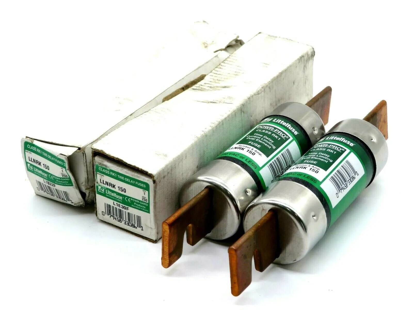 NEW LOT OF 2 LITTELFUSE LLNRK-150 RK1 TIME DELAY FUSES LLNRK150