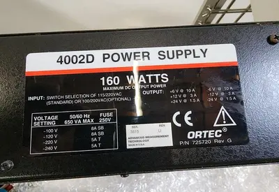 ORTEC 4001C WITH 4002D POWER SUPPLY