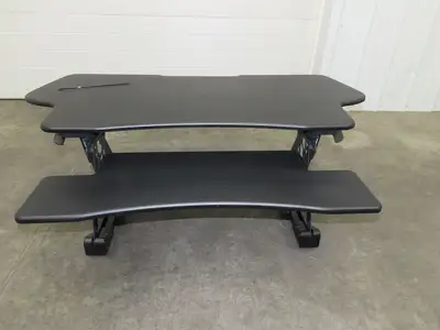 Mount-It! Sit Stand Desk XL 48" Wide Approx. 12" Infinitely Adjustable Height