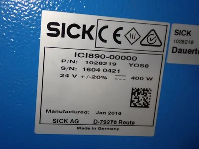 Used 2016 SICK ICI89000000 Light Source Equipment Ohio US | HGR 24 #798811