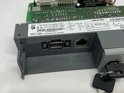 USED ALLEN-BRADLEY SER. E REV. 8 SLC 500 CPU PROCESSOR UNIT W/ KEY NO DOOR