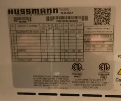 12-0082 Hussmann 14 Foot 4 Piece Deli Island
