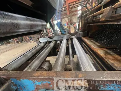 USED SCHURMAN MODEL 12DAG60 GANG RIP SAW WITH LINEBAR