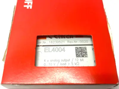 NEW BECKHOFF ETHERCAT 4-CHANNEL ANALOG OUTPUT TERMINAL 12-BIT