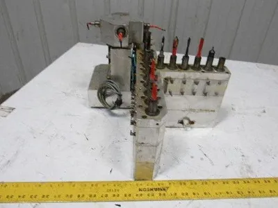 Weeke BP12 22 Position Main Drill Head Tool Holder Assembly From CNC Router