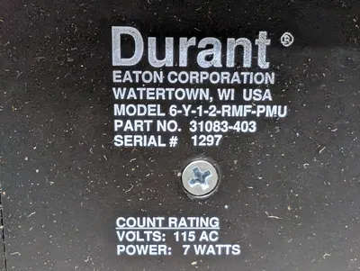 Durant / Eaton 6-Y-1-2-RMF-PM-115A 6-Digit Electric Counter Module New NIB