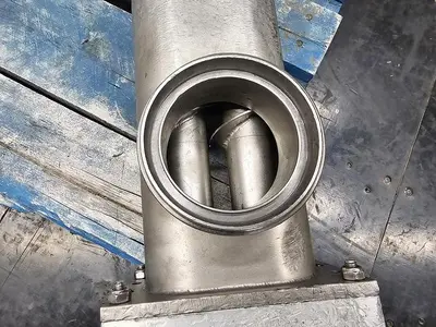 🔴 Heading to Auction May 27 - Used Screw Conveyor, 4'' Diameter X 32'' Long, Twin Shaft