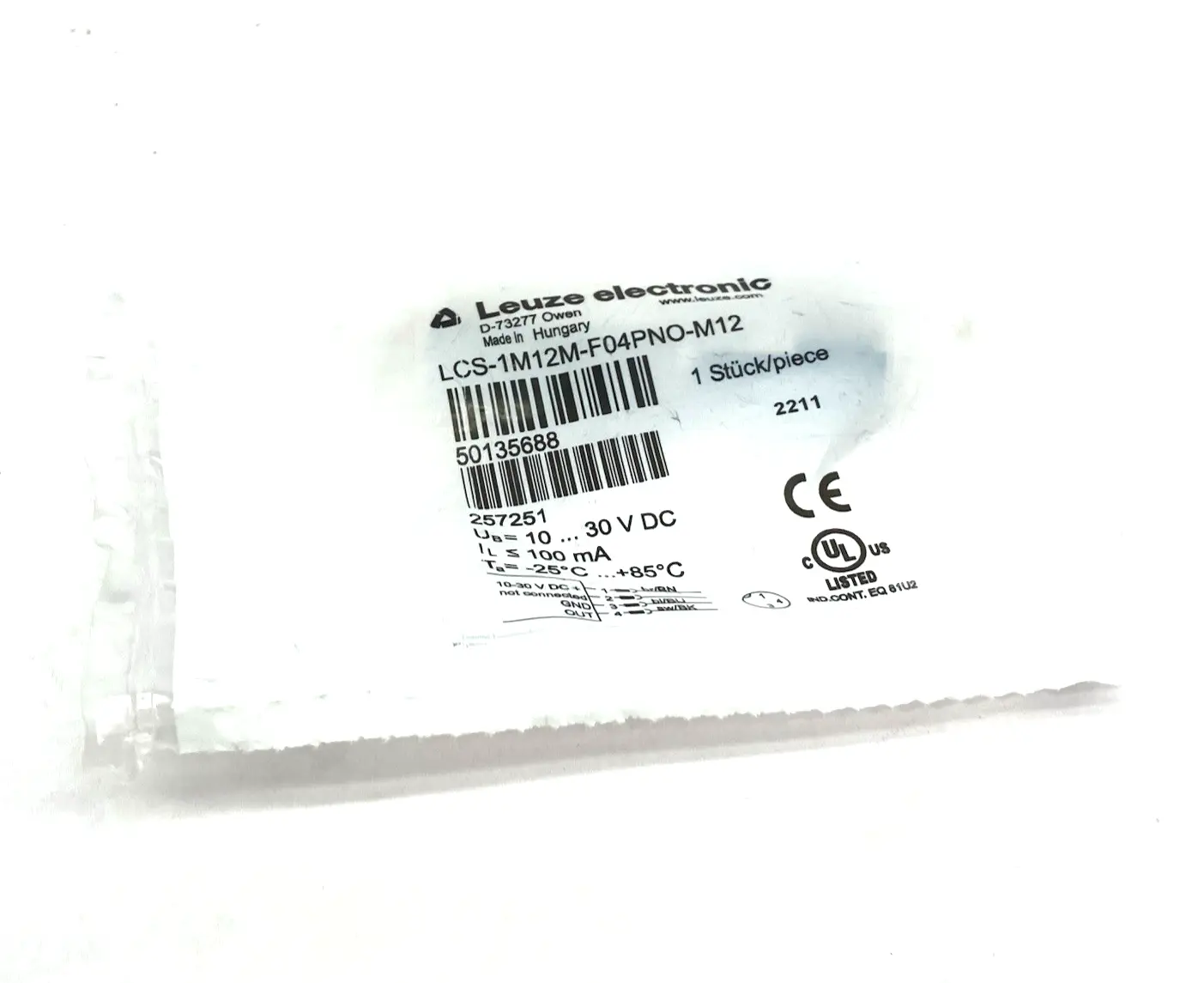 New | in-Stock Leuze Capacitive Sensor 4mm Switch Distance 50135688 Proximity Sensors Michigan US | Maverick Industrial Sales #1395062
