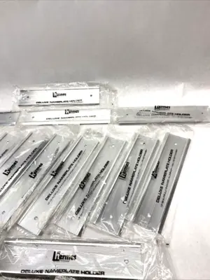 New | in-Stock Hermes Hermes Deluxe Wall Name Plate Holder Office Equipment Michigan US | Maverick Industrial Sales #1462852