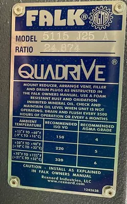 New | in-Stock FALK FALK 5115 J25 A RATIO 24.874, REXNORD 9EHQ88SKQ Misc Electrical & Power Parts | ND Industrial Surplus #1215487