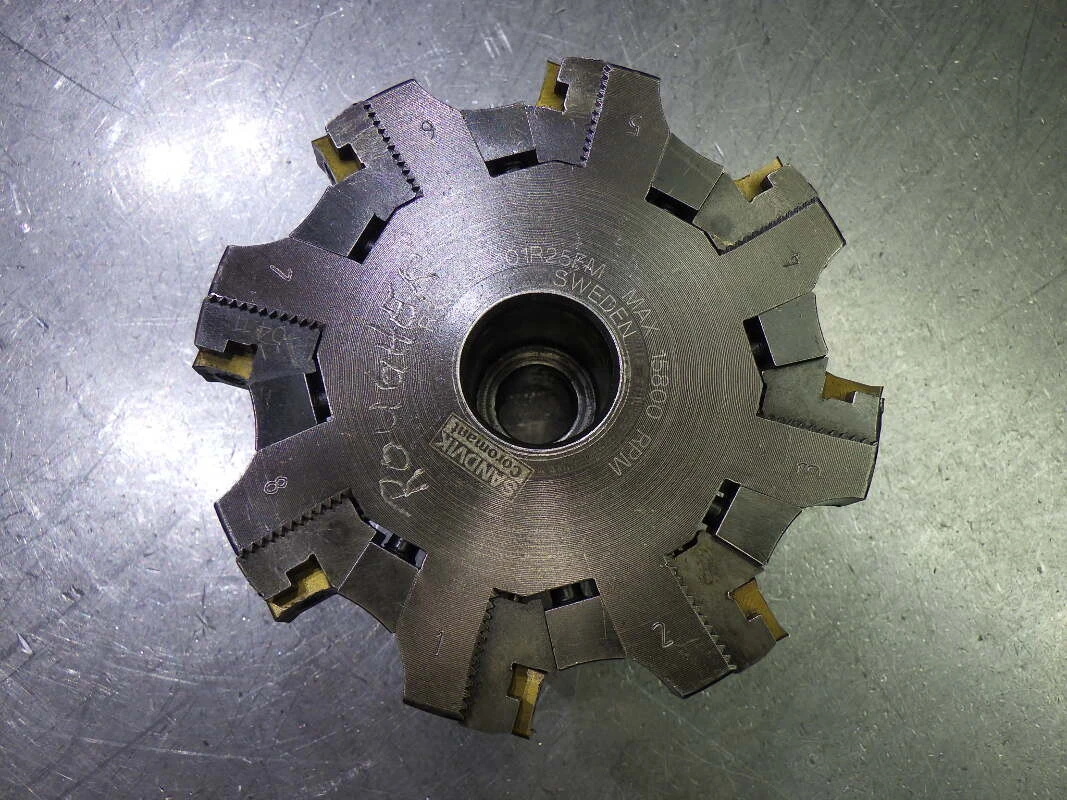 Sandvik 4" (.4724") Indexable Slot Mill 1" Arbor R331.32-101R25FM (LOC3021A)