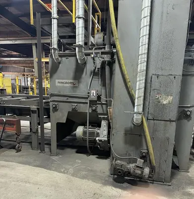 Used 1997 PANGBORN ES-1821-70 Roller Conveyor Shot Blaster Pennsylvania US | Shot Blasting Equipment #1404055