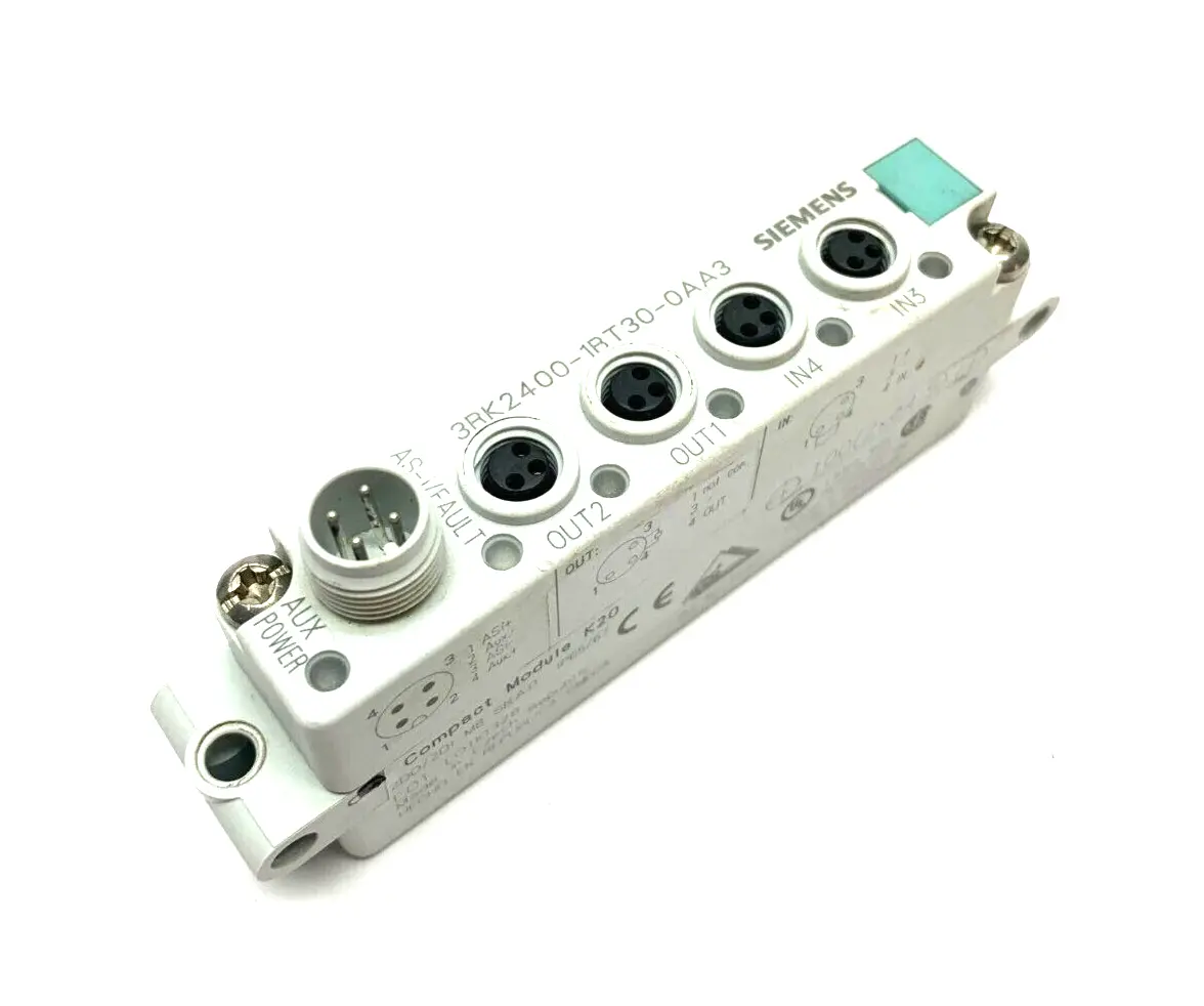 USED SIEMENS AS-I COMPACT MODULE K20 DIGITAL A/B SLAVE, 2 DI/2 DQ