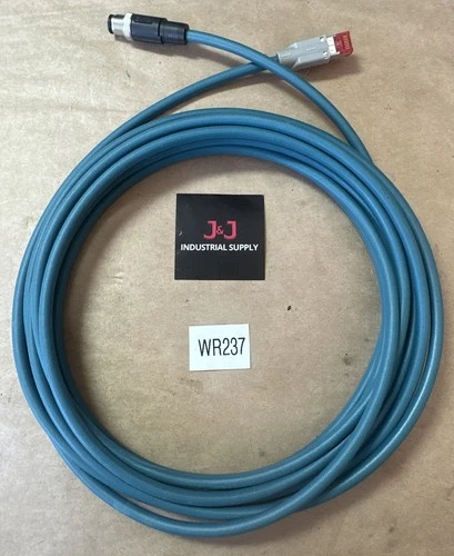 NEW- Phoenix Contact Ethernet Cable M12, 8 Pin to RJ45 200” / 5 Meters WARRANTY!