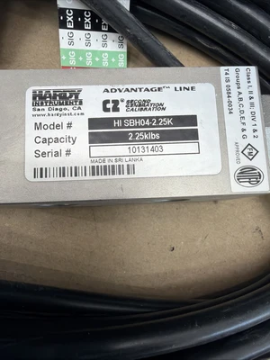 NEW Hardy Instruments SBH04-2.25K