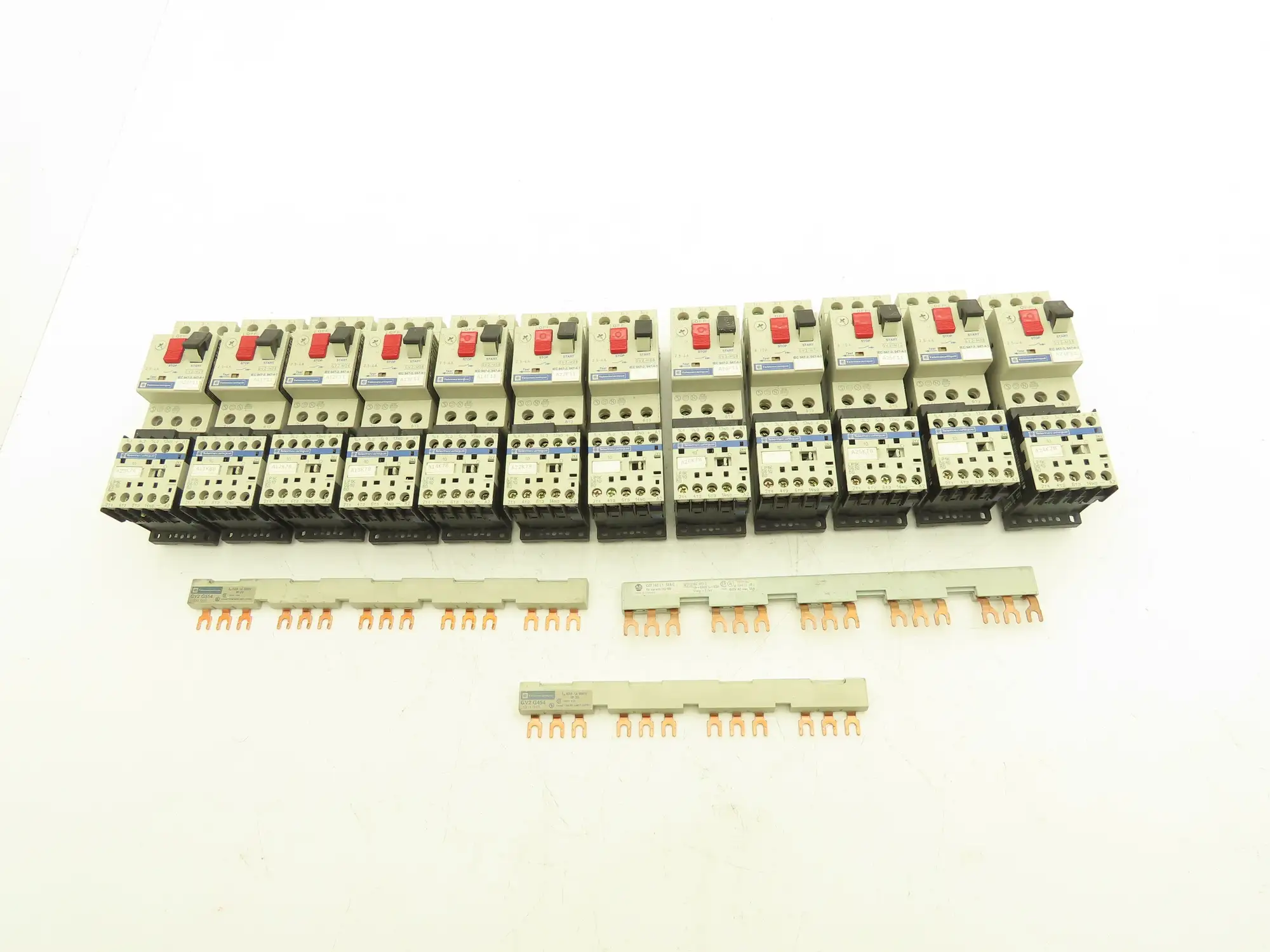 Telemecanique GV2 Contactor Manual Motor Starter 2.5-4A 6-10A Mixed Lot of 12
