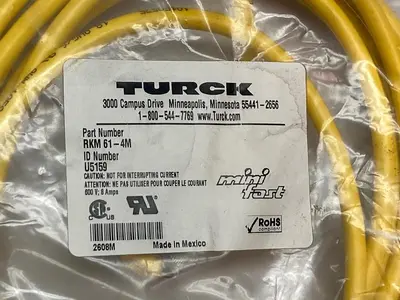 Used TURCK RKM 61-4M Cable & Wire Ohio US | Surplus Asset Holdings #1238547