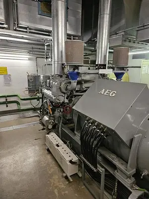 USED 1991 HEINKEL AGGREGATEBAU HE500/396; 500 KW; 400 V; 722 A; 1500 RPM