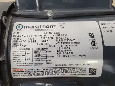 USED MARATHON ELECTRIC 56C17F5322J