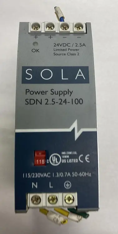 Used SOLA SDN 2.5-24-100 Miscellaneous Equipment (Electrical & Power) | Surplus Asset Holdings #1203004