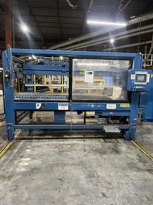 50" x 130" McKinley 2 color Flexo Folder Gluer with die cut section
