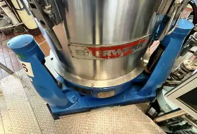 Ellerwerk 733 C perforate basket centrifuge, Hastelloy C-22.