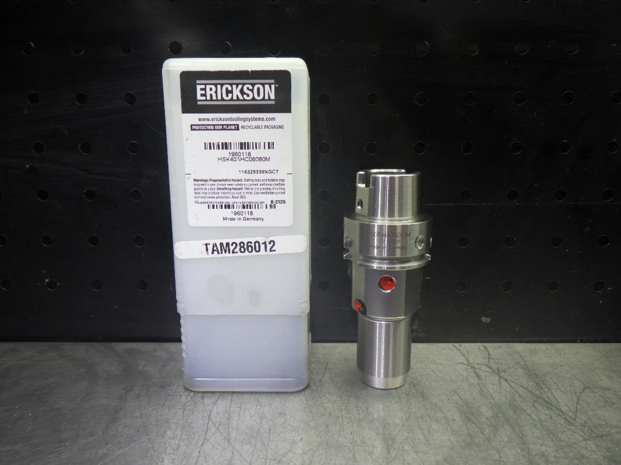 Erickson HSK40A 6mm Hydraulic Tool Holder 80mm Pro HSK40AHC06080M (LOC3528A)
