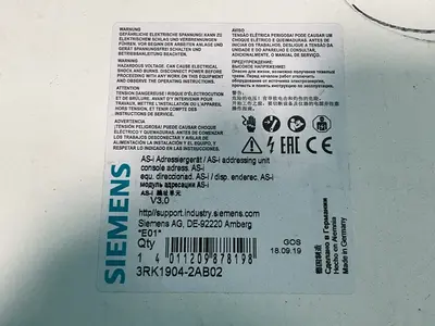 New | in-Stock SIEMENS 3RK19042AB02 Industrial Controls Ohio US | HGR 24 #1312294