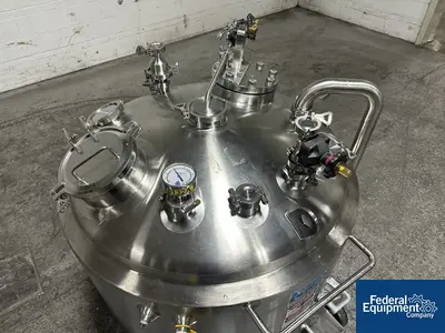 USED DCI Used 600 liter DCI Jacketed Receiver Vessel, Hastelloy C22, 45/150#