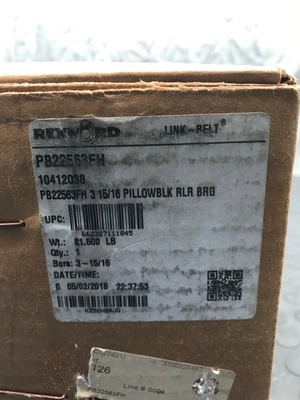 NEW REXNORD PB22563FH