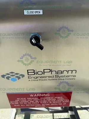 USED BIOPHARM HYDRAULIC POWER UNIT W/ INTERFACE DEVICES P SERIES PUMP
