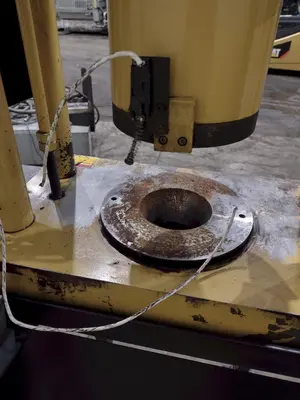 CAT CRIMPUTER HOSE CRIMPING & COUPLING PRESS , WITH TOOLING DIES & ENERPAC HYDRUALIC UNIT: YOBRO #24865