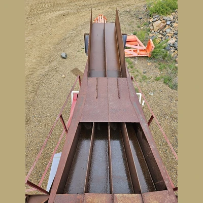 24in Wide x 22ft Long 4-Way Distribution Sluice